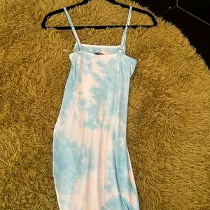 Blue and White Body Con dress